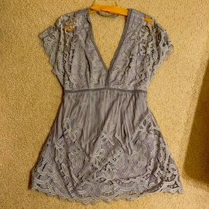 Tobi Purple Lace Dress